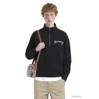 Cotton Jersey Half-Zip Sweatshirt