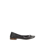 Leather and Bamboo Ballerinas