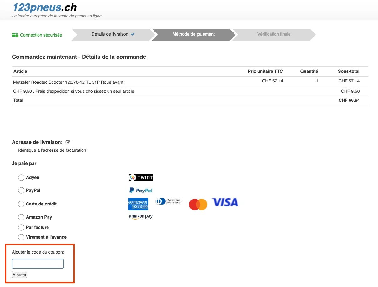 Comment utiliser le code promo ? - 123pneus