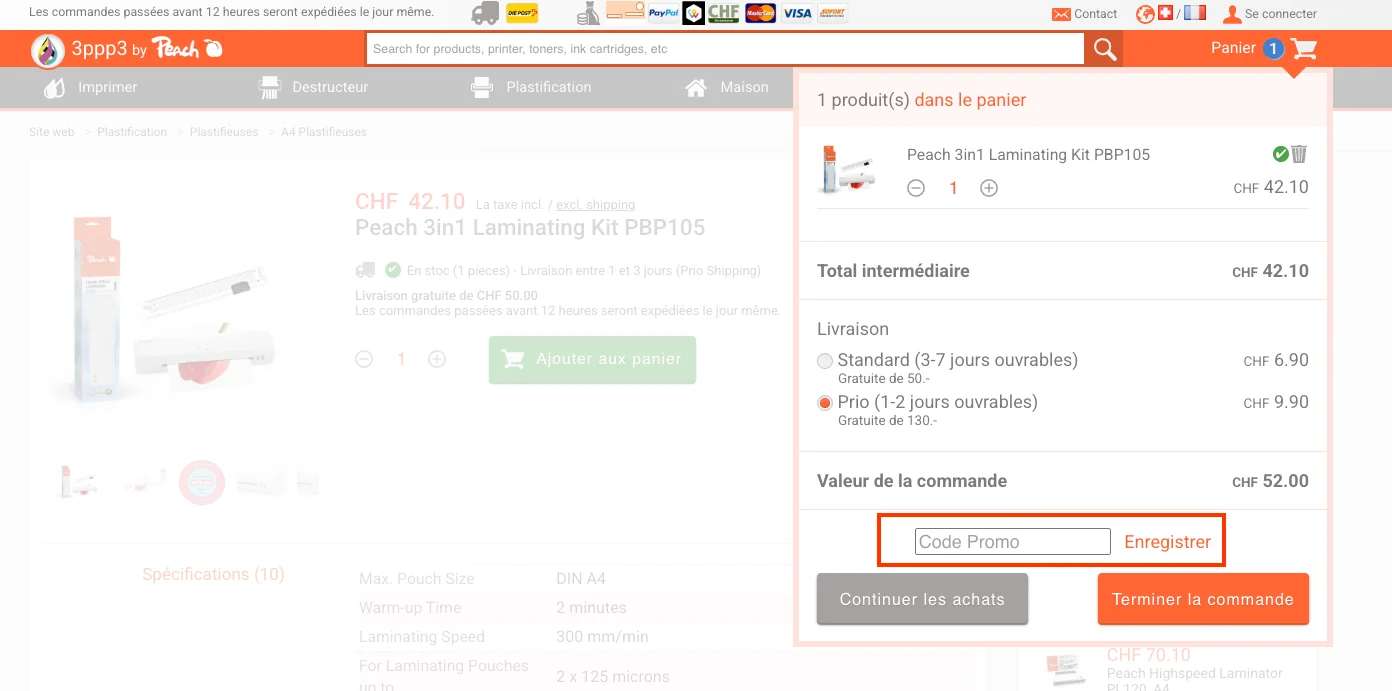 Comment utiliser le code promo ? - 3ppp3