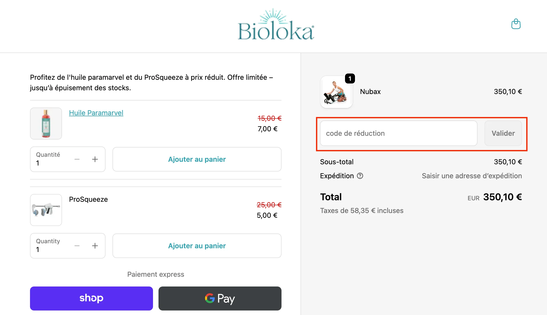 Comment utiliser le code promo ? - Bioloka
