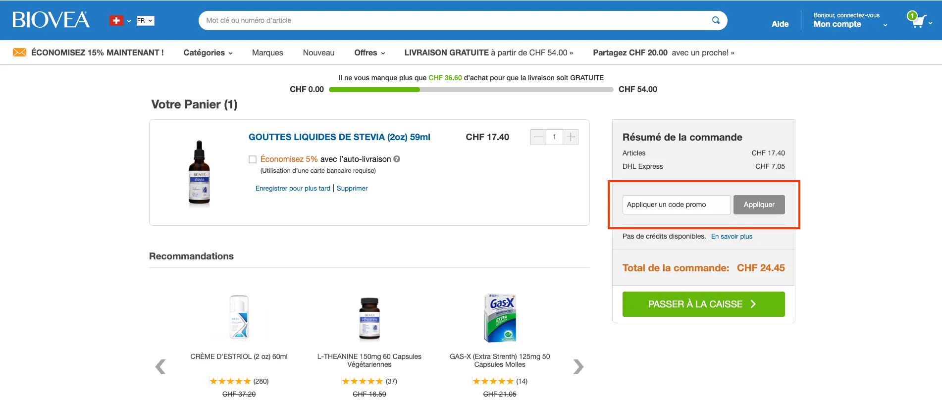 Comment utiliser le code promo ? - Biovea