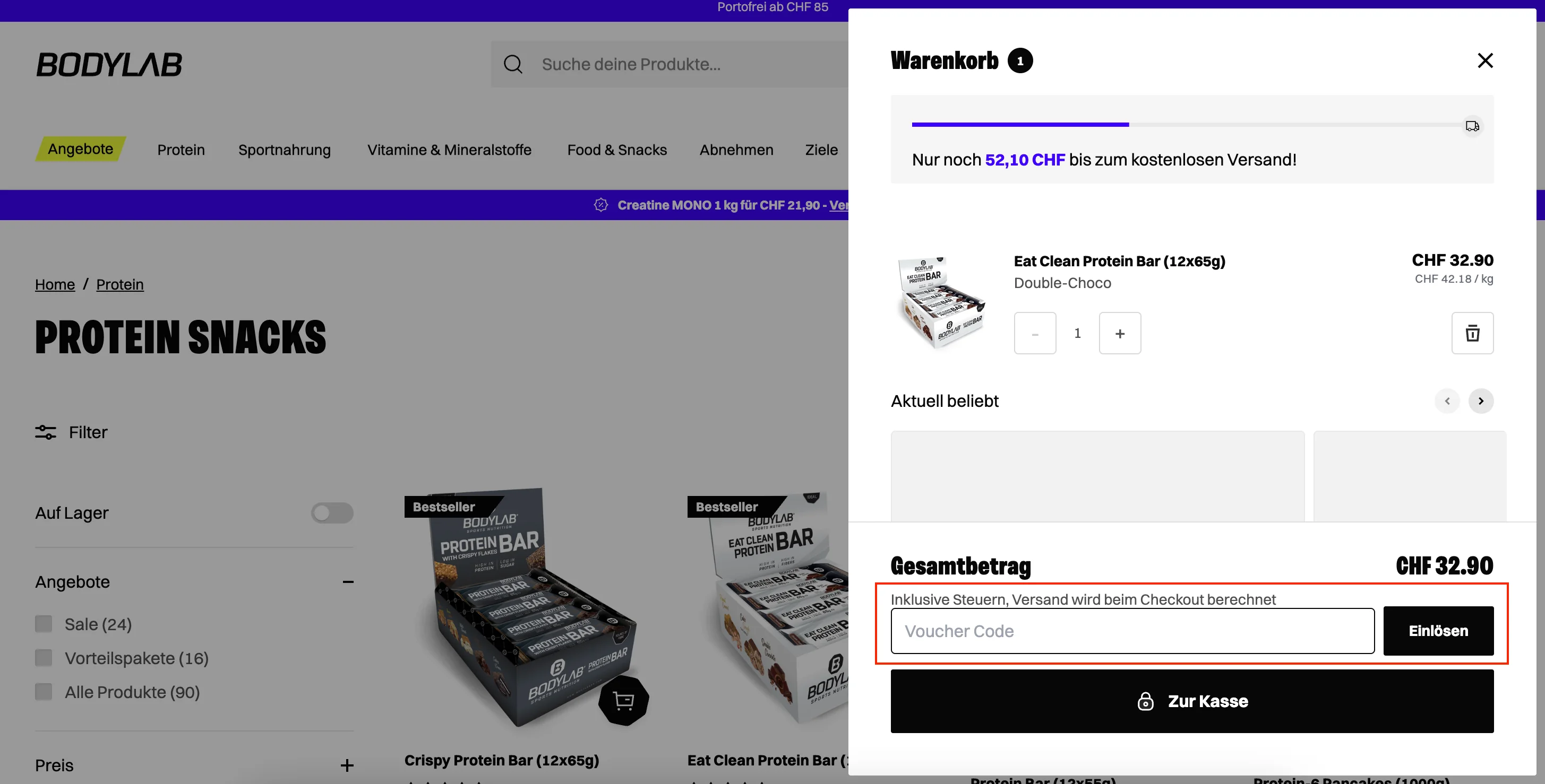 Comment utiliser le code promo ? - bodylab24