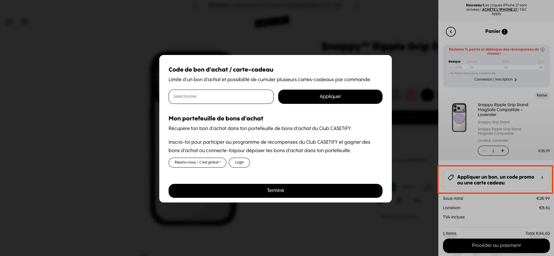 Comment utiliser le code promo ? - Casetify