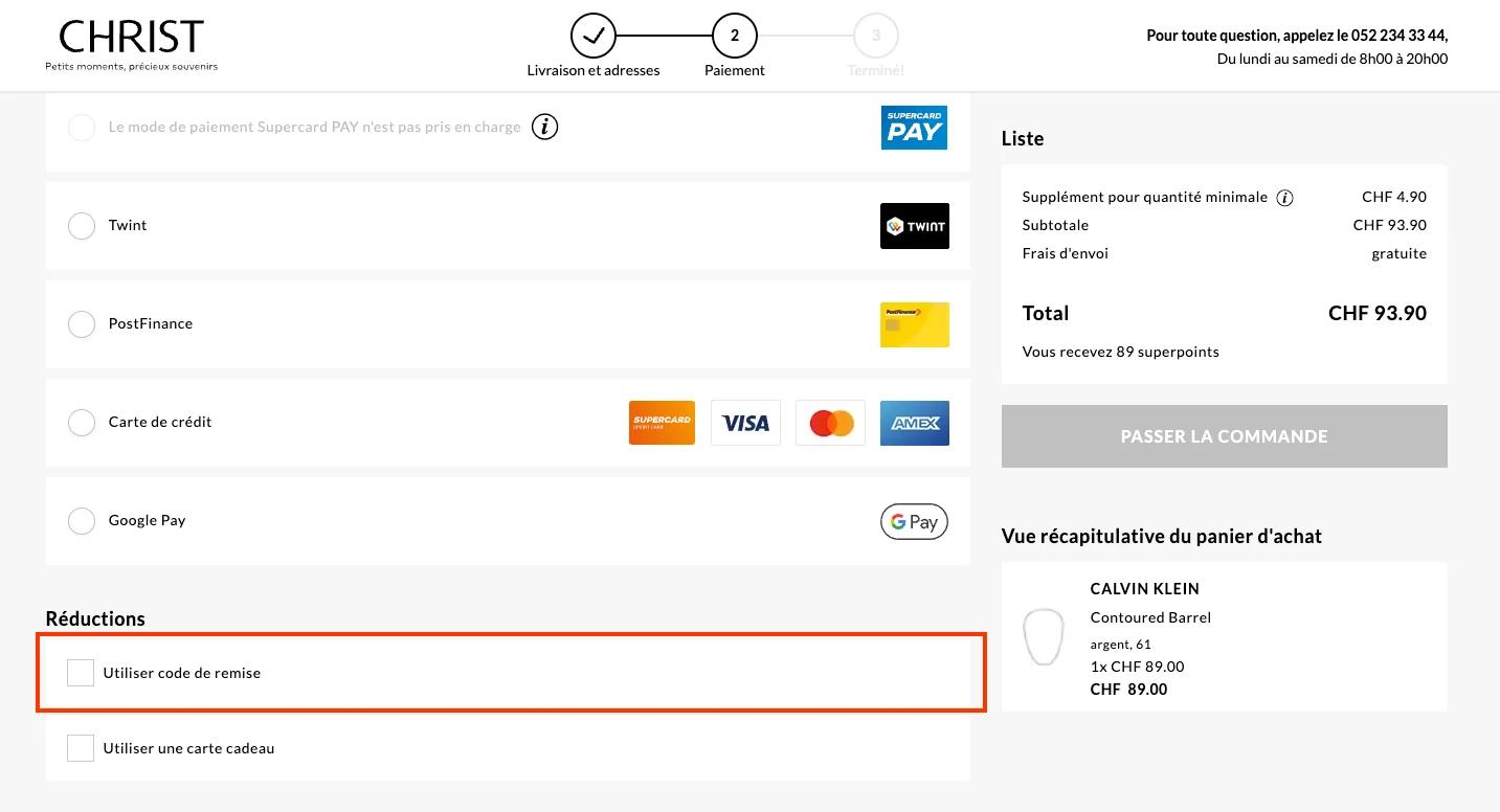 Comment utiliser le code promo ? - Christ