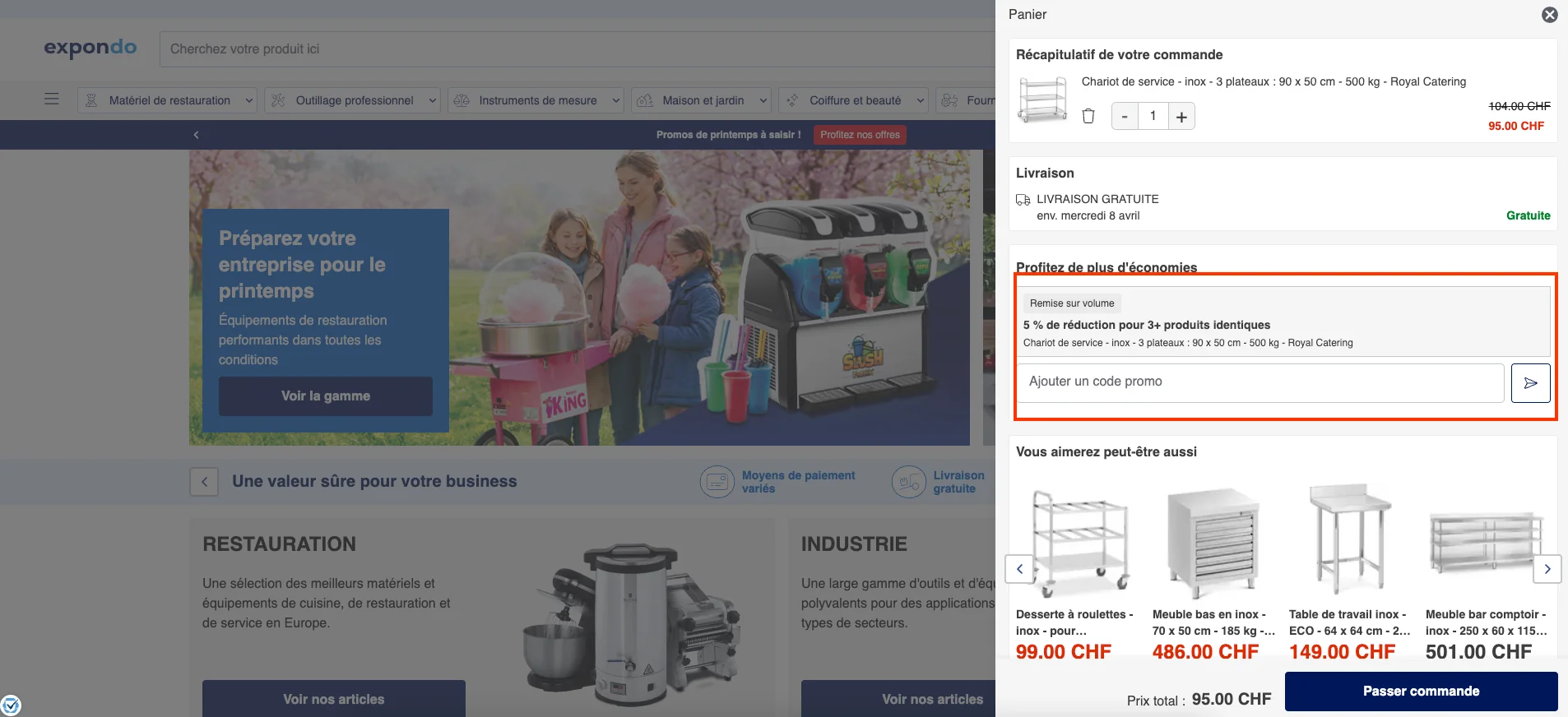 Comment utiliser le code promo ? - Expondo