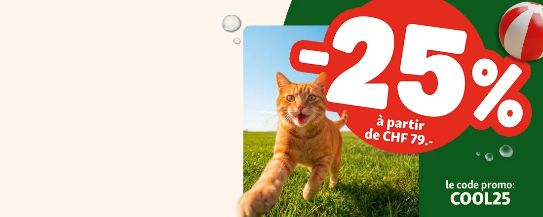 Preuve du coupon - Fressnapf - Code promo Fressnapf : [[25% de réduction]] dès CHF 79.- sur animaux