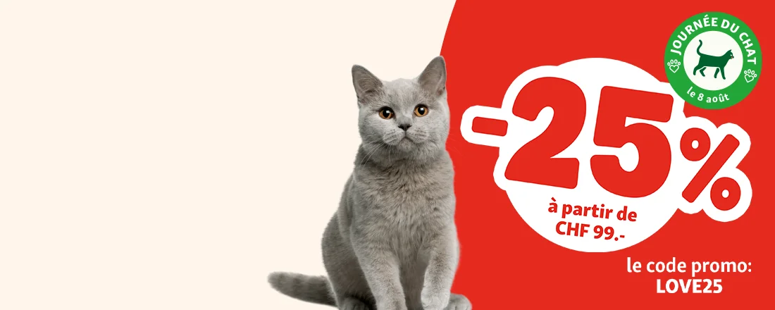 Preuve du coupon - Fressnapf - Code promo Fressnapf : [[25% dès CHF 99.-]] sur ta commande