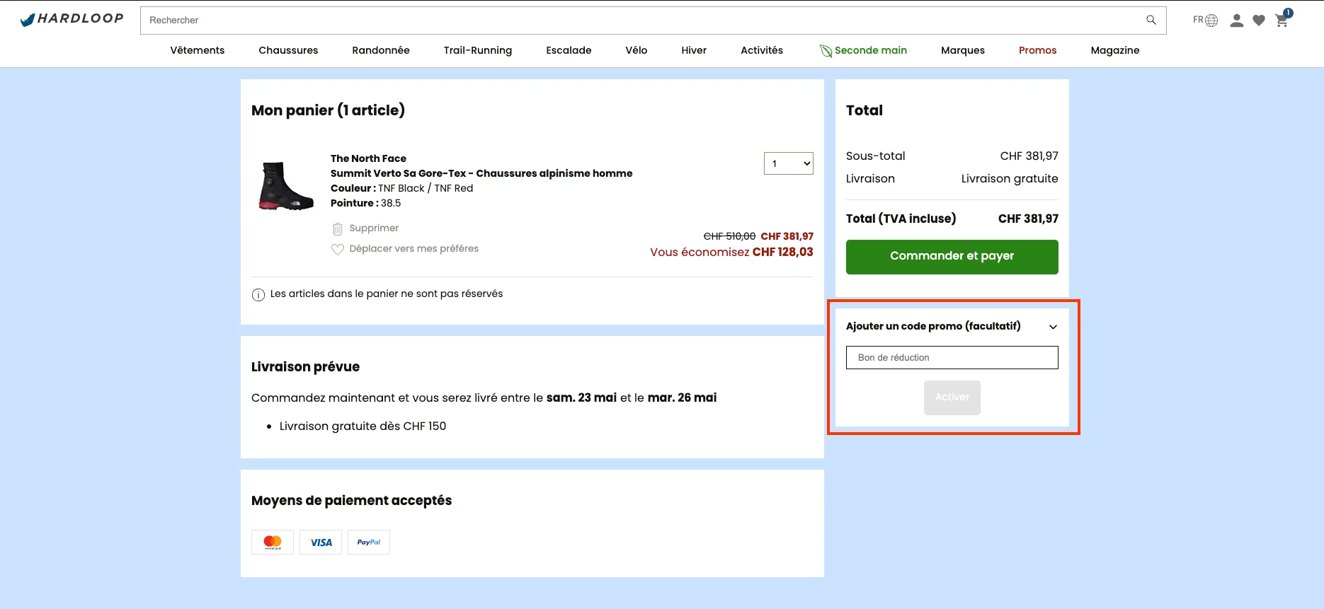 Comment utiliser le code promo ? - Hardloop