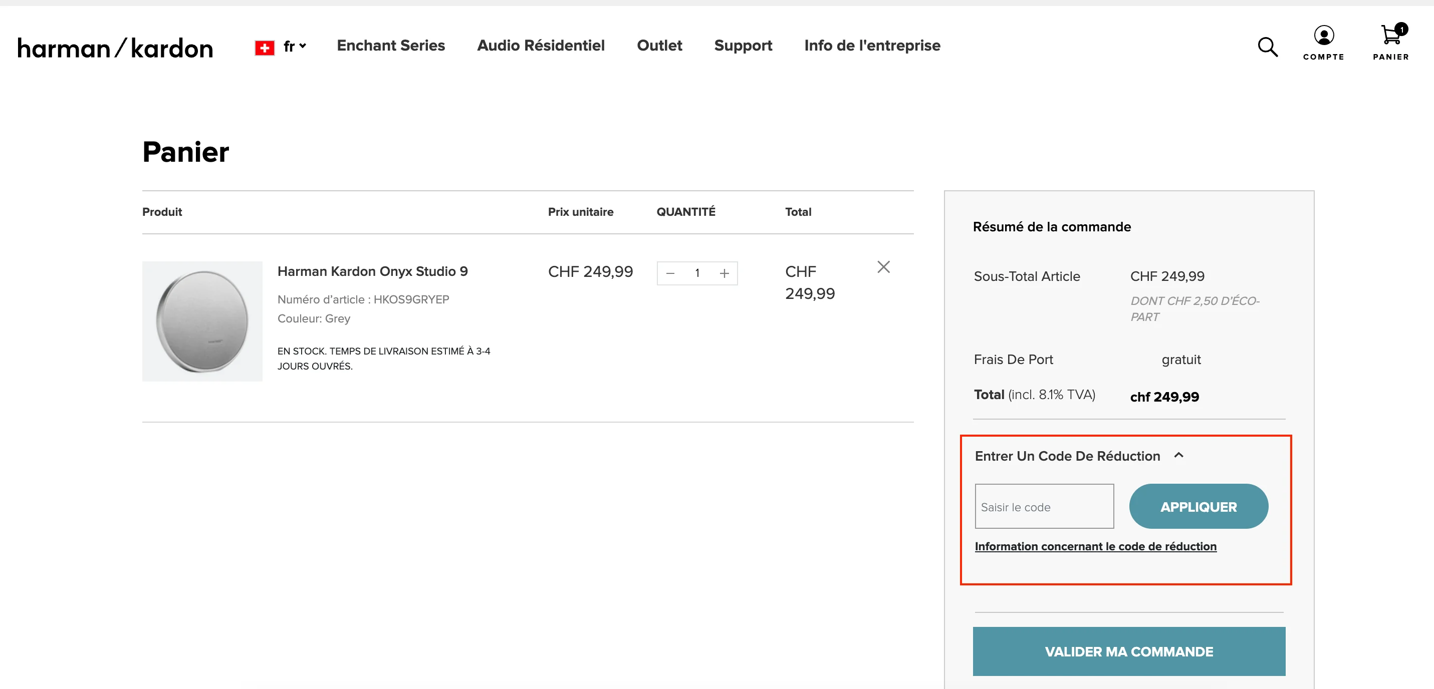 Comment utiliser le code promo ? - Harman Kardon