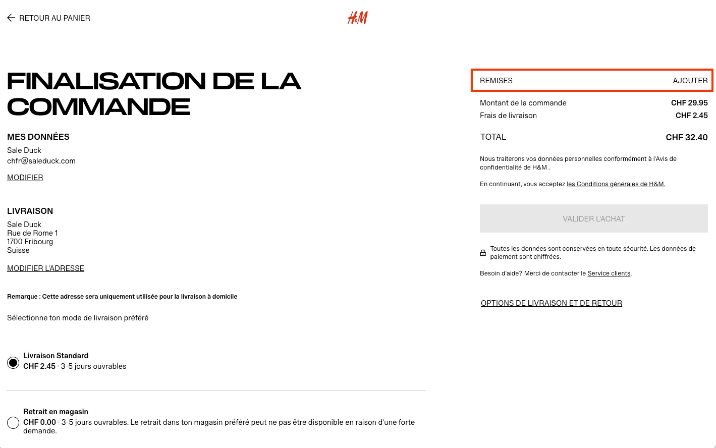 Comment utiliser le code promo ? - H&amp;M
