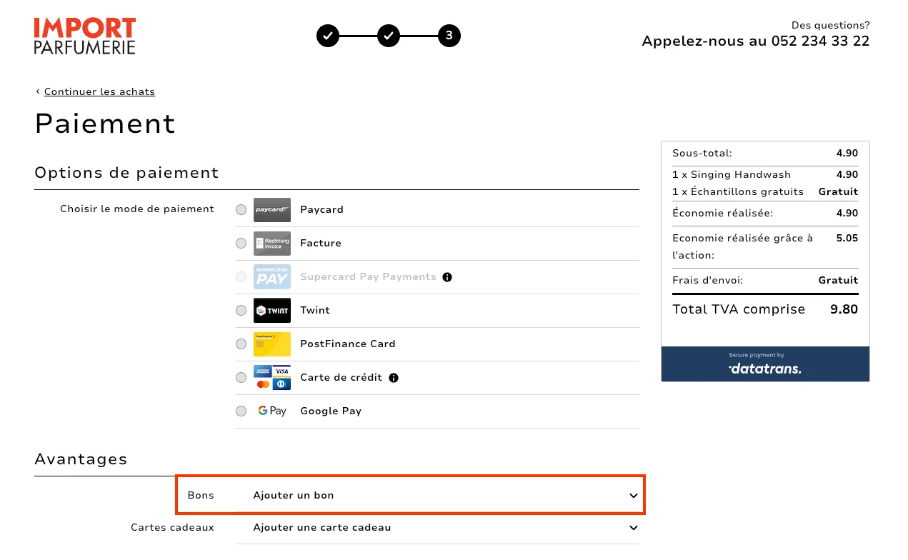 Comment utiliser le code promo ? - Import Parfumerie
