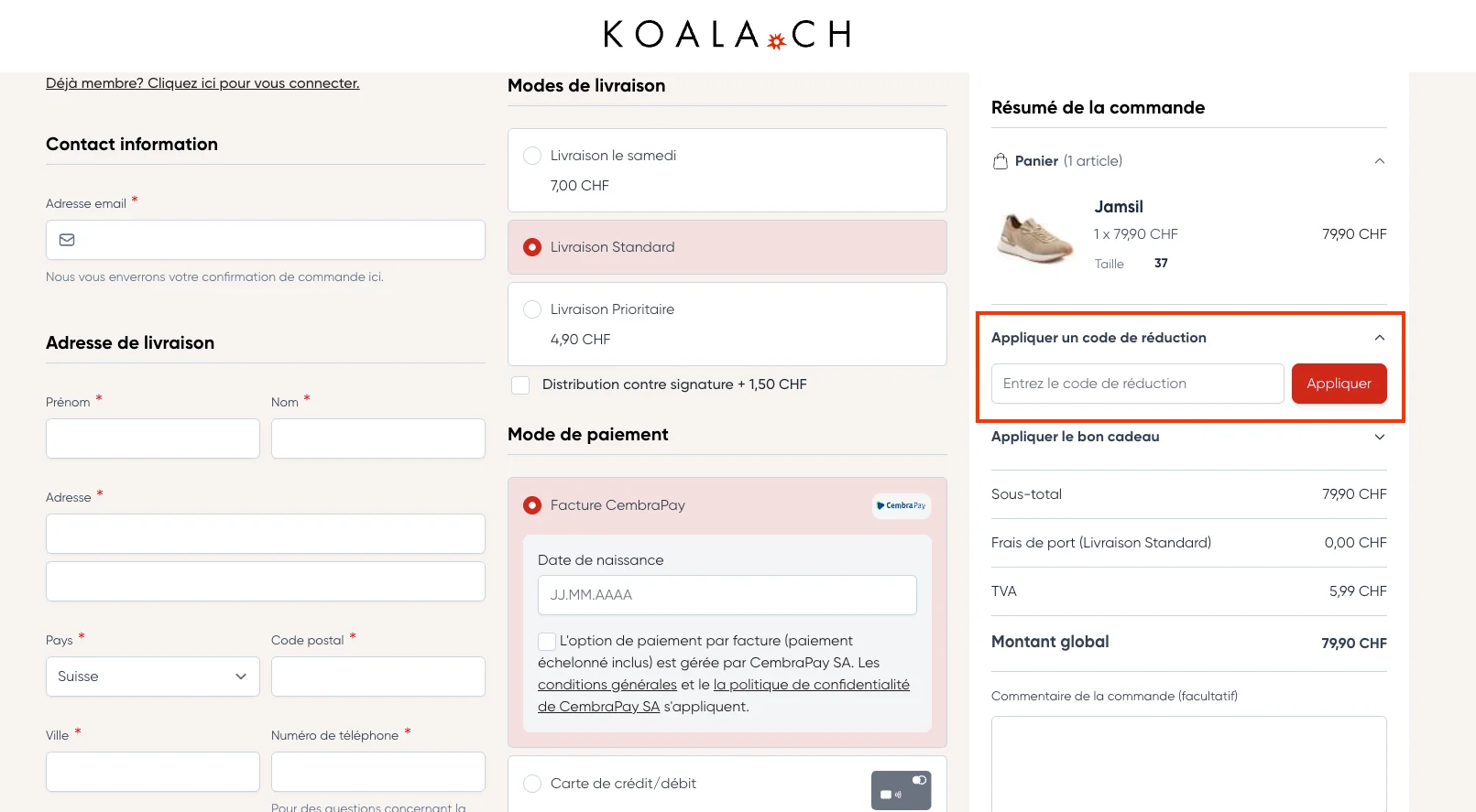 Comment utiliser le code promo ? - Koala