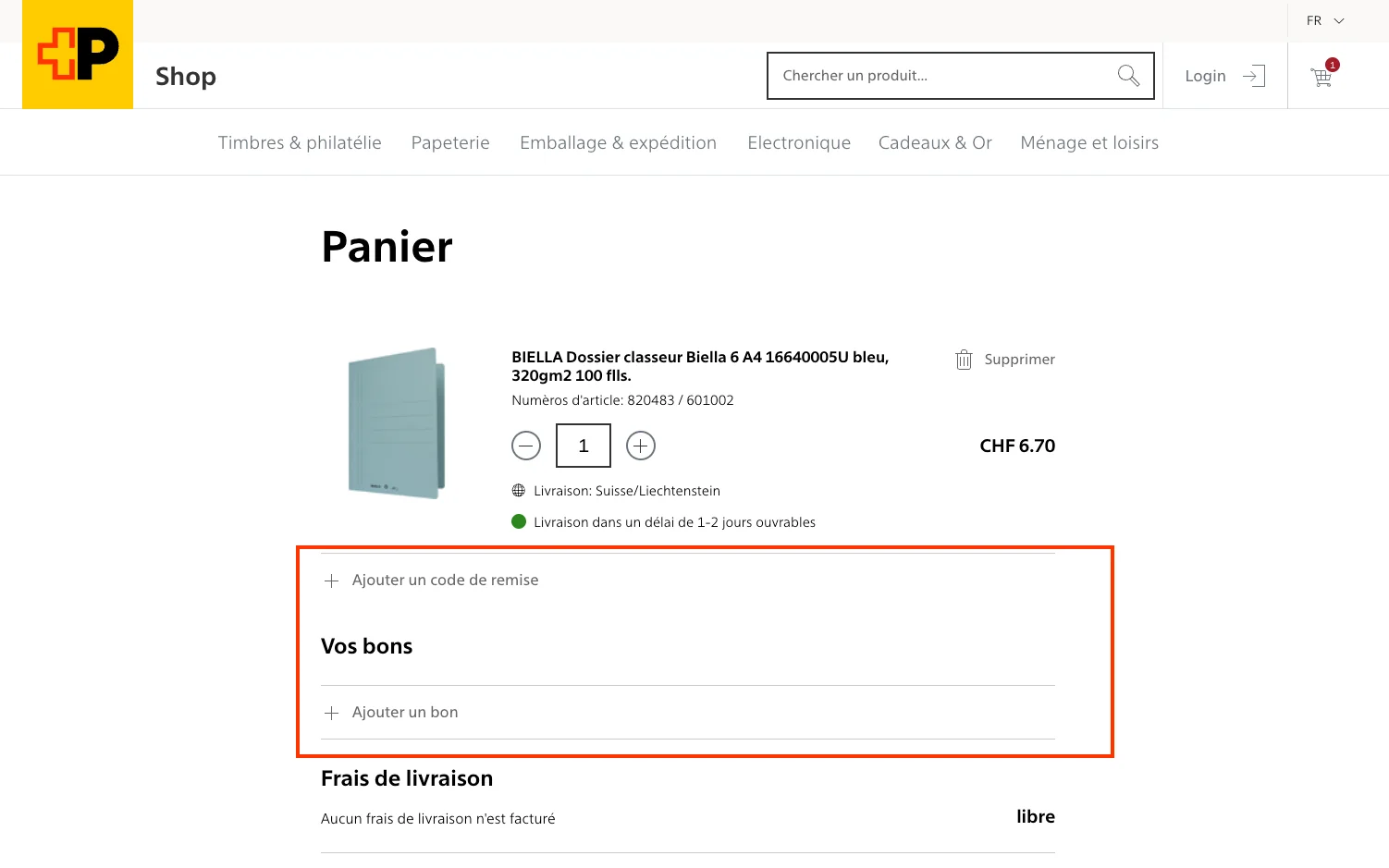 Comment utiliser le code promo ? - La Poste