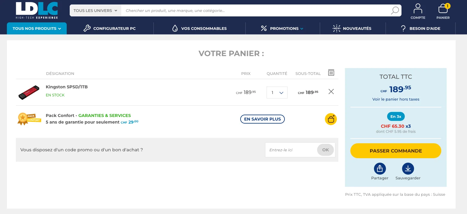Comment utiliser le code promo ? - LDLC