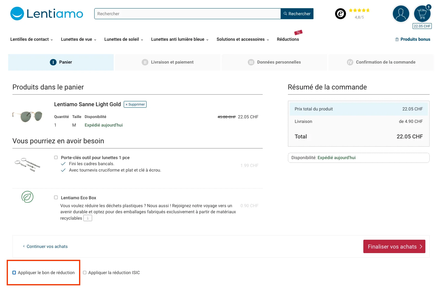 Comment utiliser le code promo ? - Lentiamo