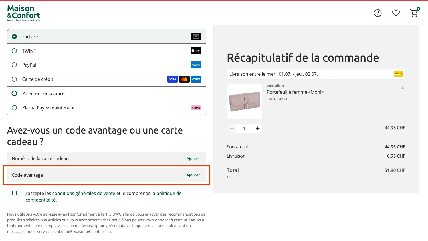 Comment utiliser le code promo ? - Maison et confort