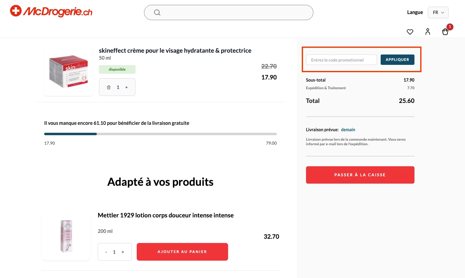Comment utiliser le code promo ? - McDroguerie.ch