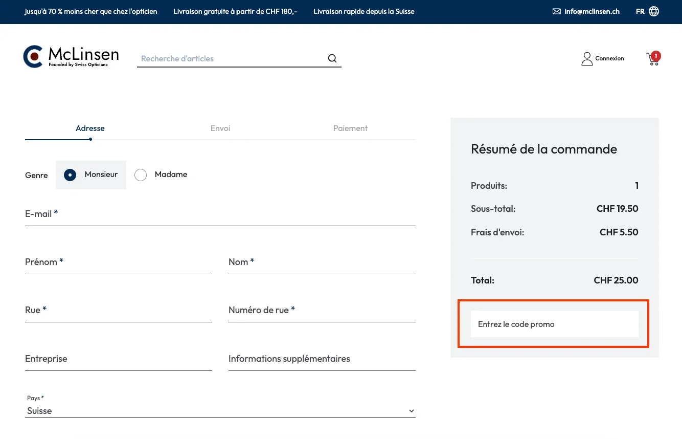 Comment utiliser le code promo ? - McLinsen