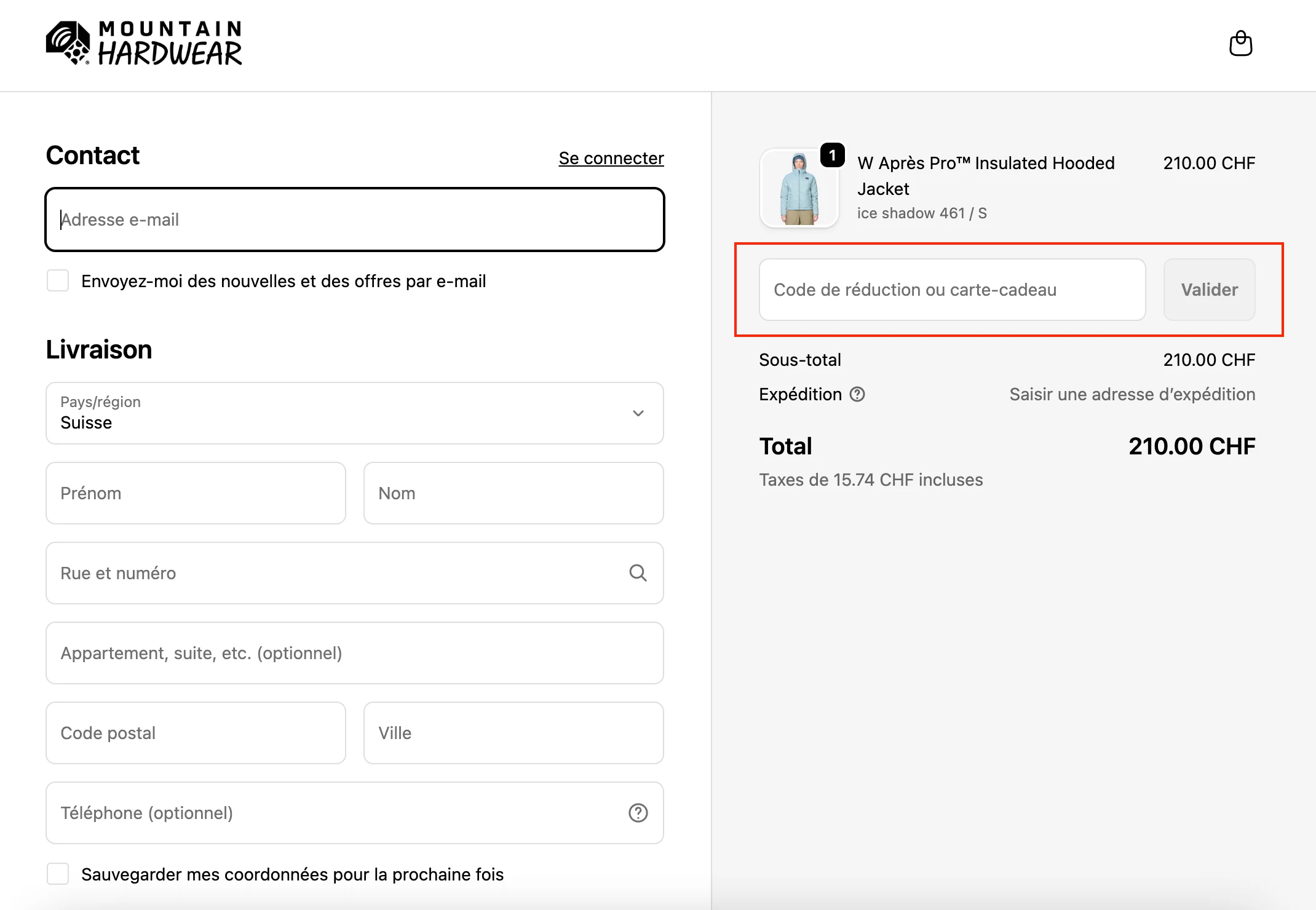 Comment utiliser le code promo ? - Mountain Hardwear