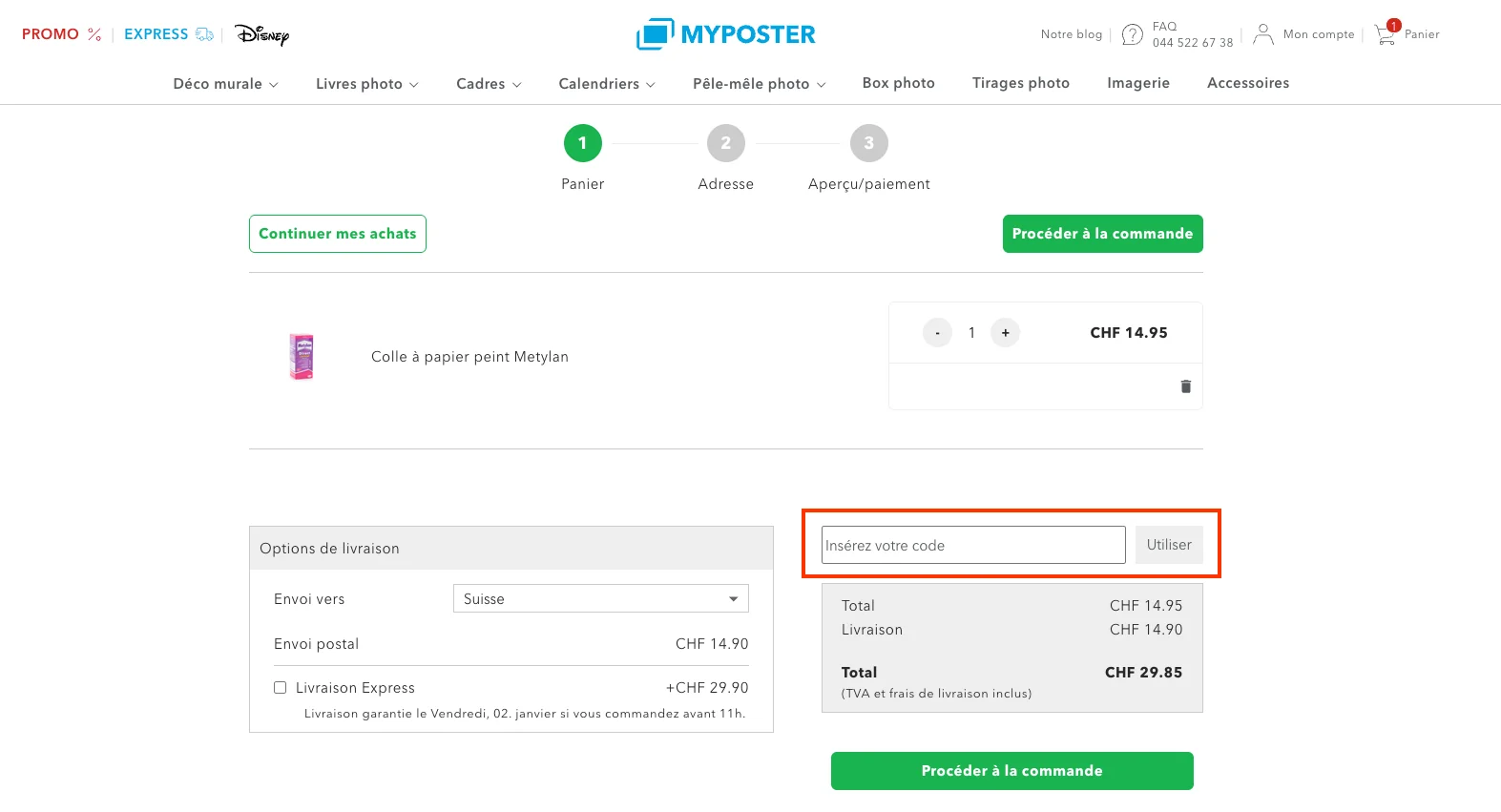 Comment utiliser le code promo ? - myposter