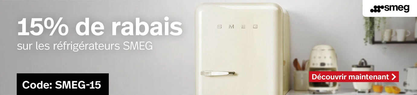 Preuve du coupon - nettoshop - Code promo Nettoshop : [[15% de rabais]] sur réfrigérateurs SMEG