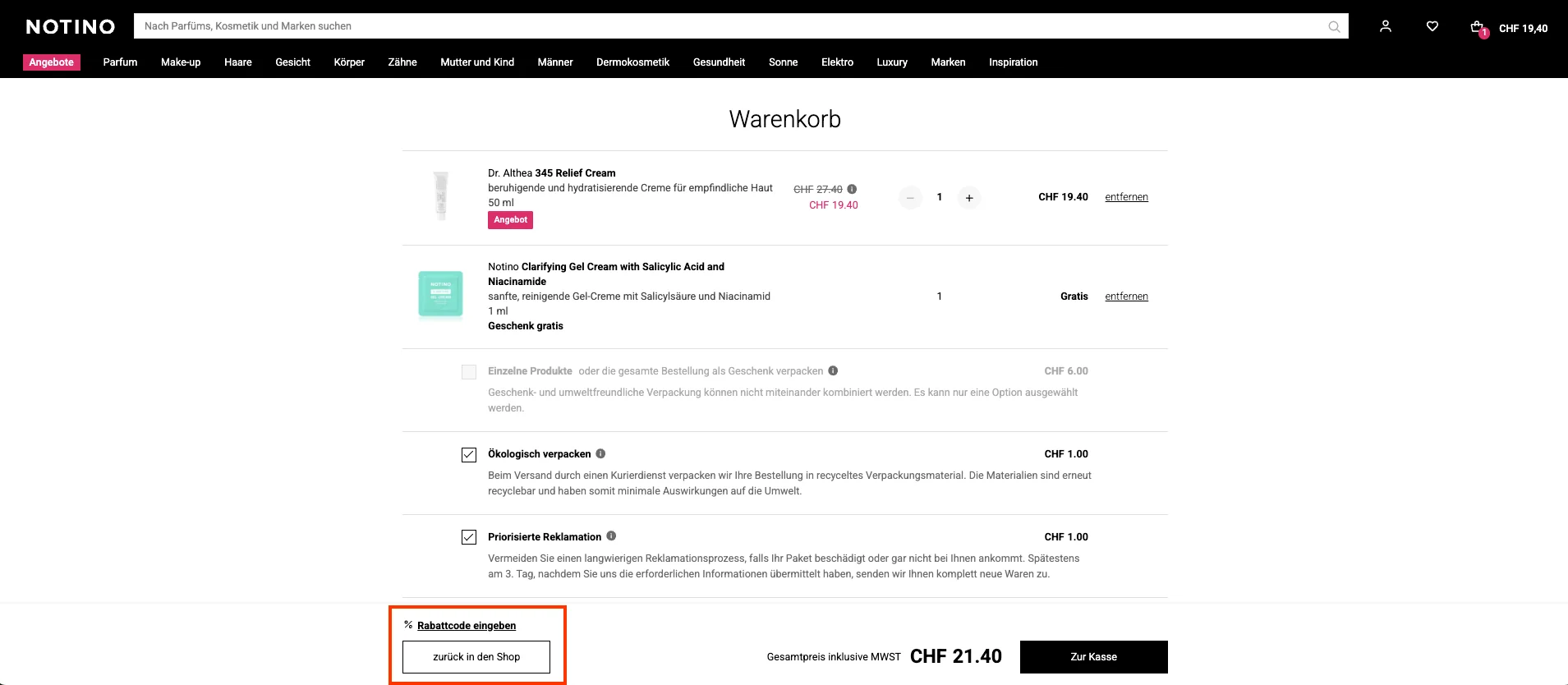 Comment utiliser le code promo ? - Notino