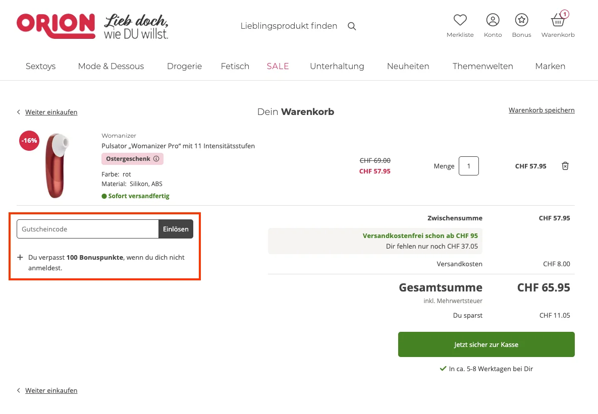 Comment utiliser le code promo ? - Orion