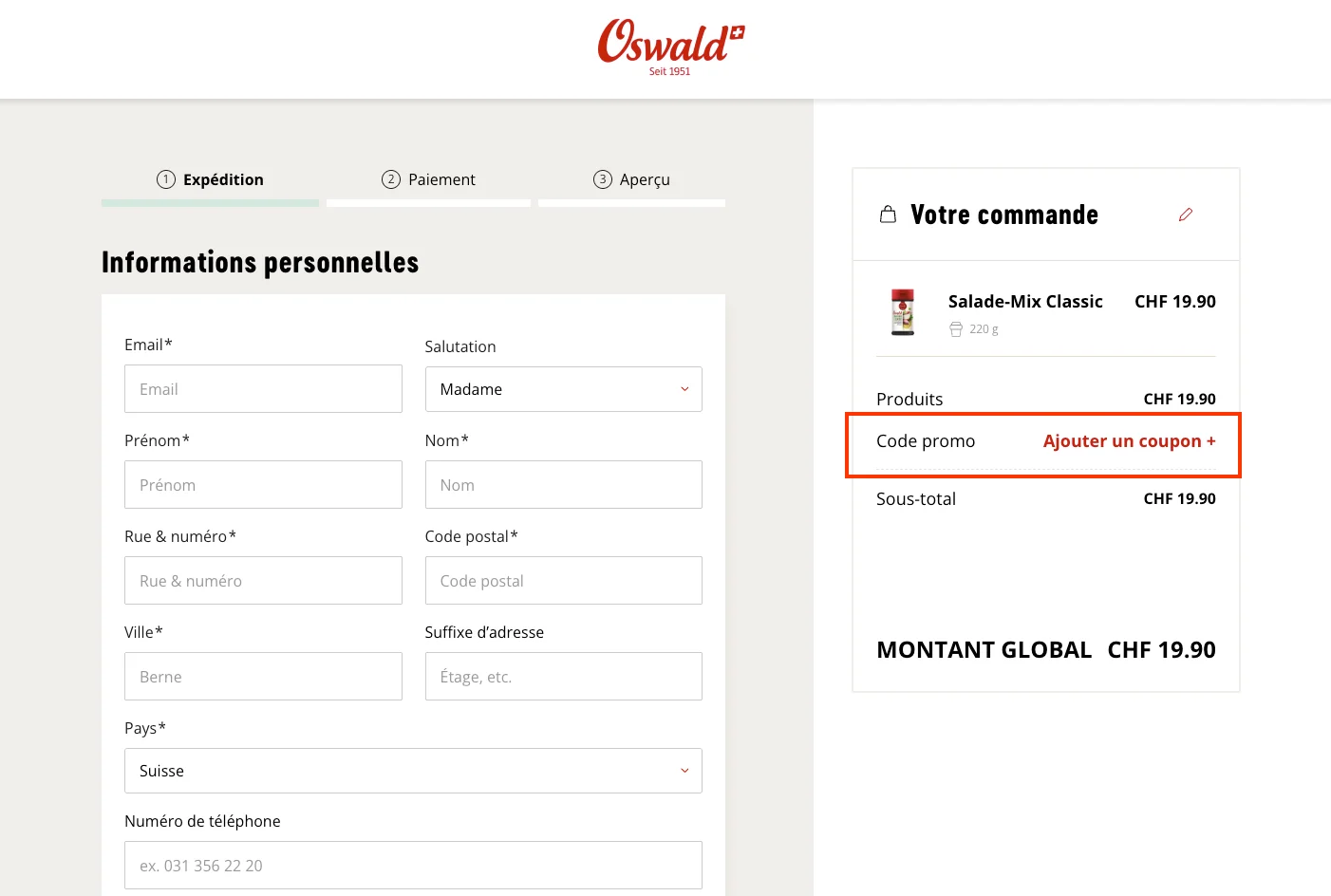 Comment utiliser le code promo ? - Oswald