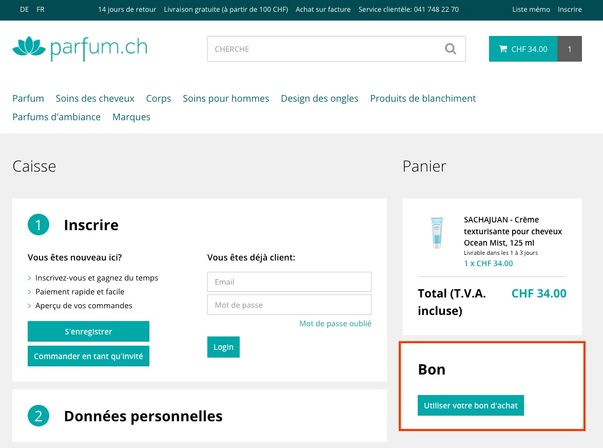 Comment utiliser le code promo ? - Parfum