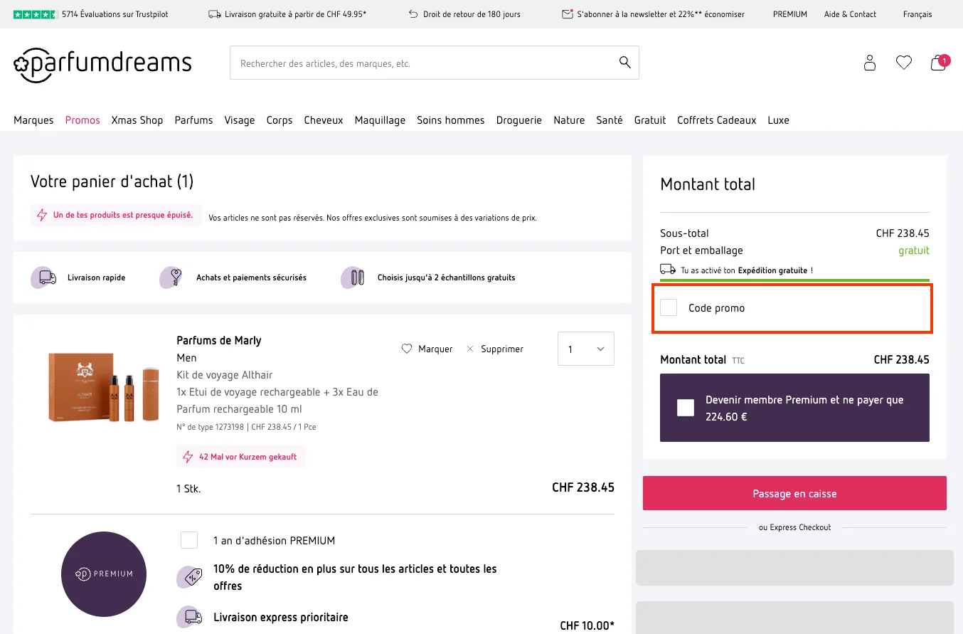 Comment utiliser le code promo ? - Parfumdreams