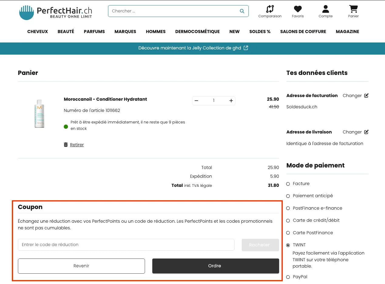 Comment utiliser le code promo ? - Perfect Hair