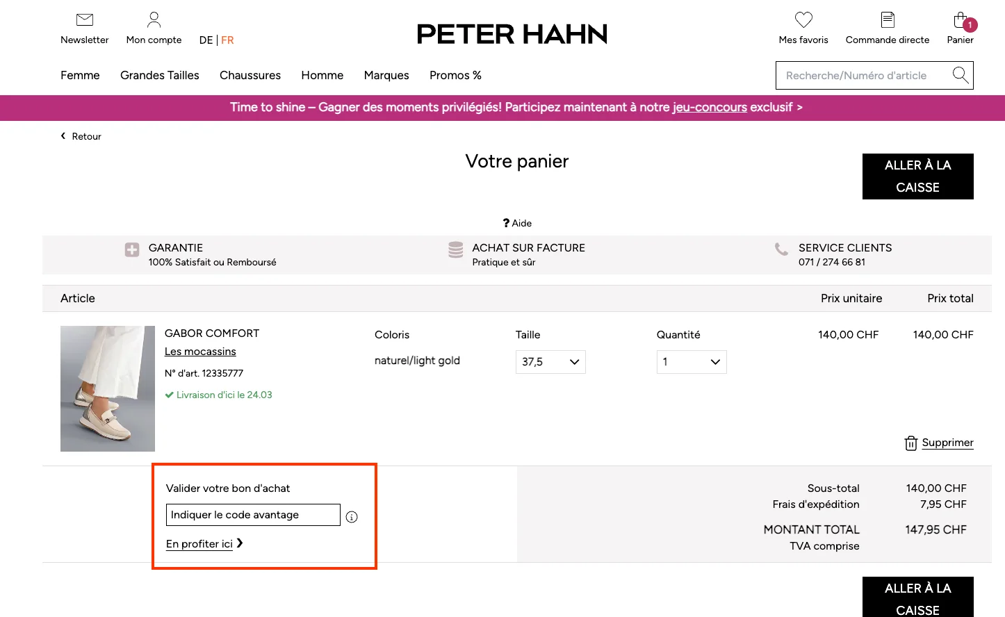 Comment utiliser le code promo ? - Peter Hahn