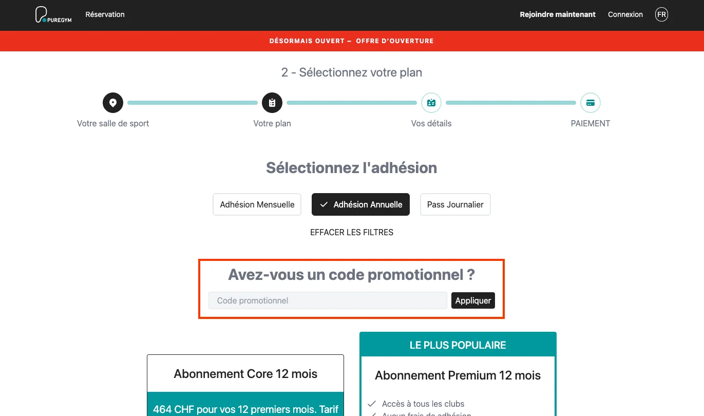 Comment utiliser le code promo ? - PureGym