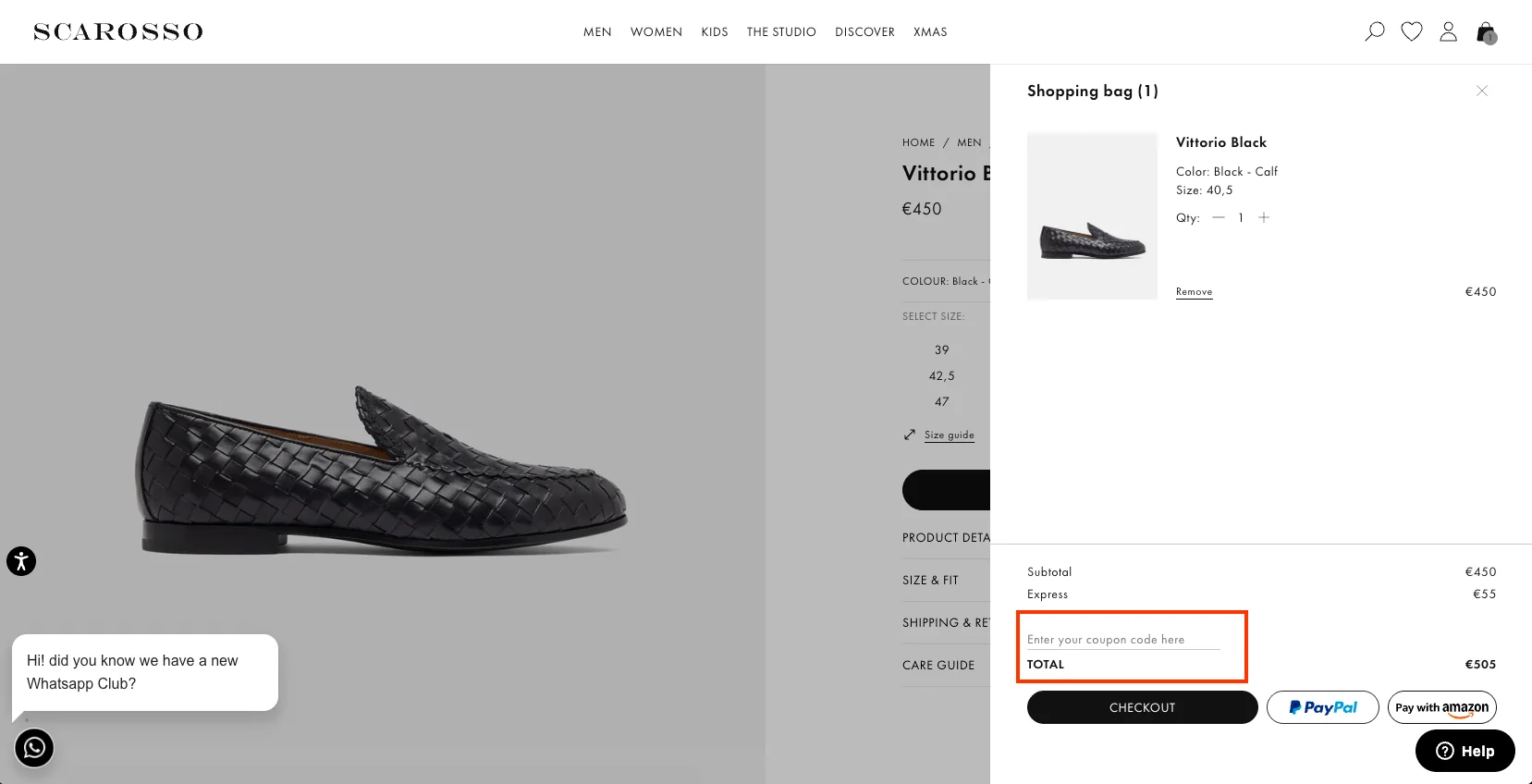 Comment utiliser le code promo ? - Scarosso