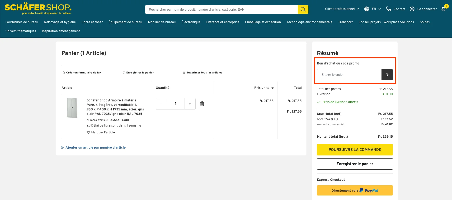 Comment utiliser le code promo ? - Schäfer Shop
