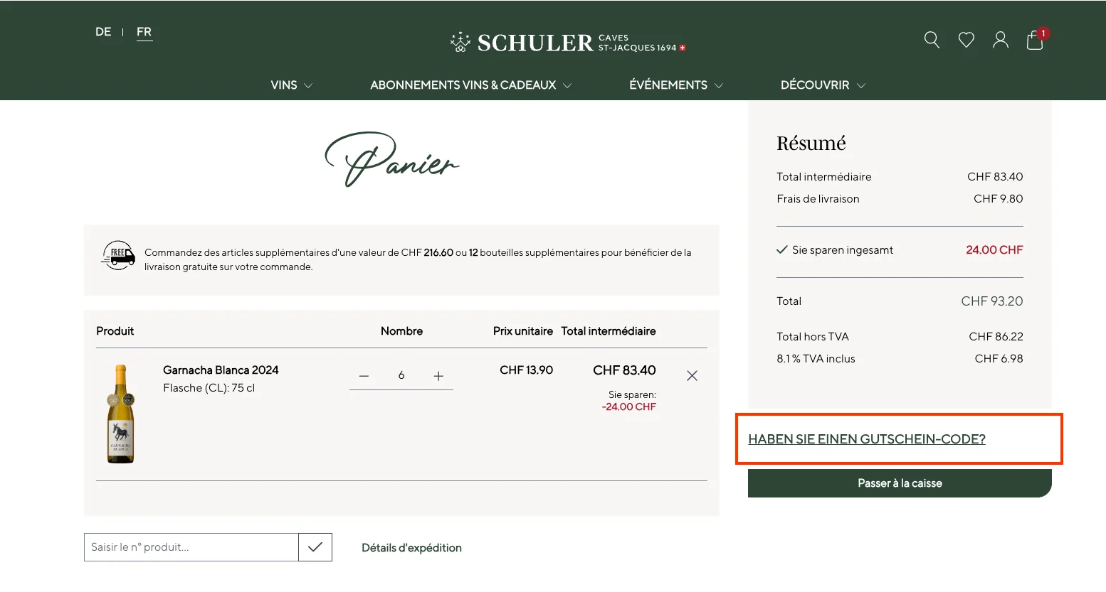 Comment utiliser le code promo ? - Schuler