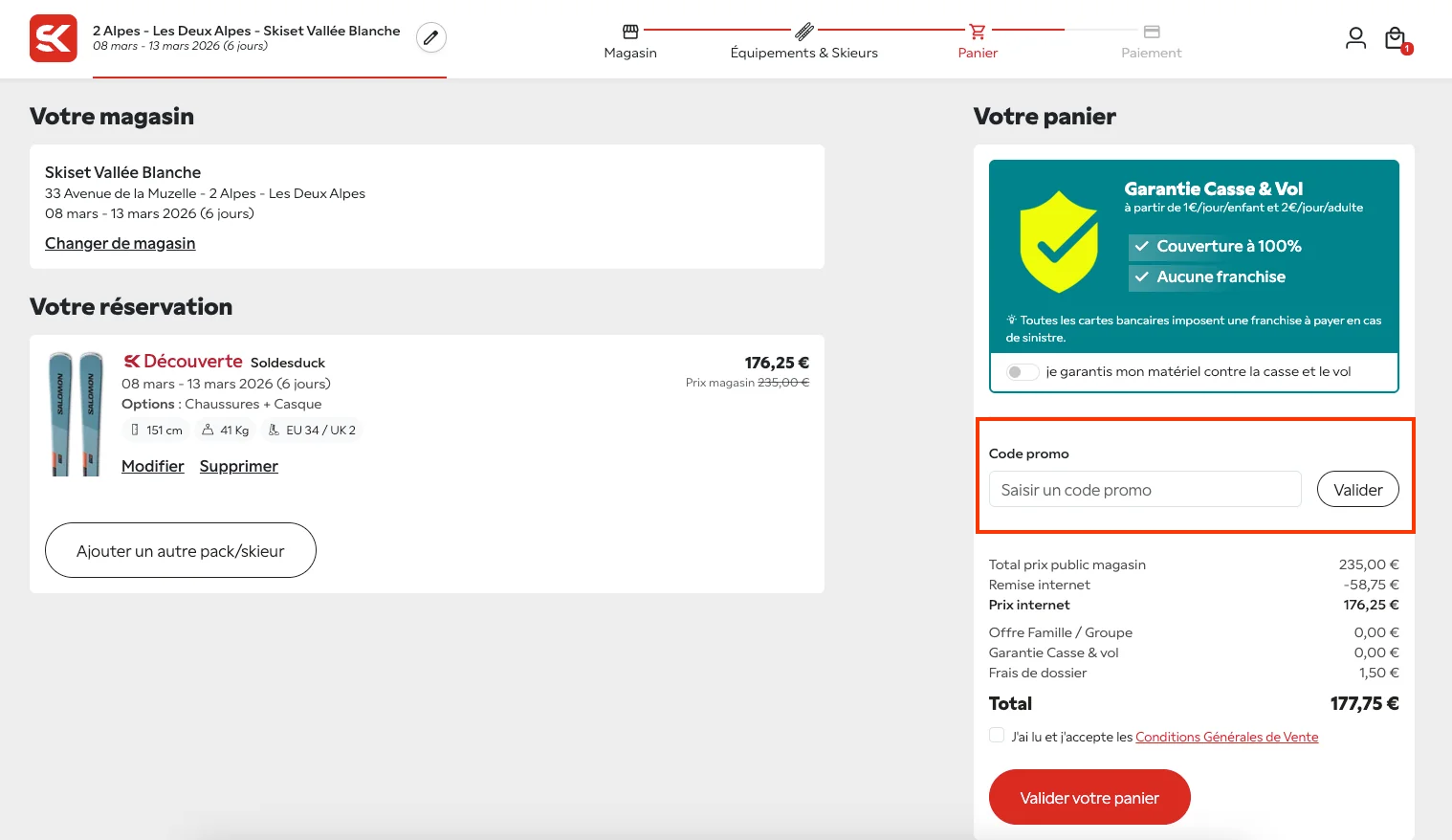 Comment utiliser le code promo ? - Skiset