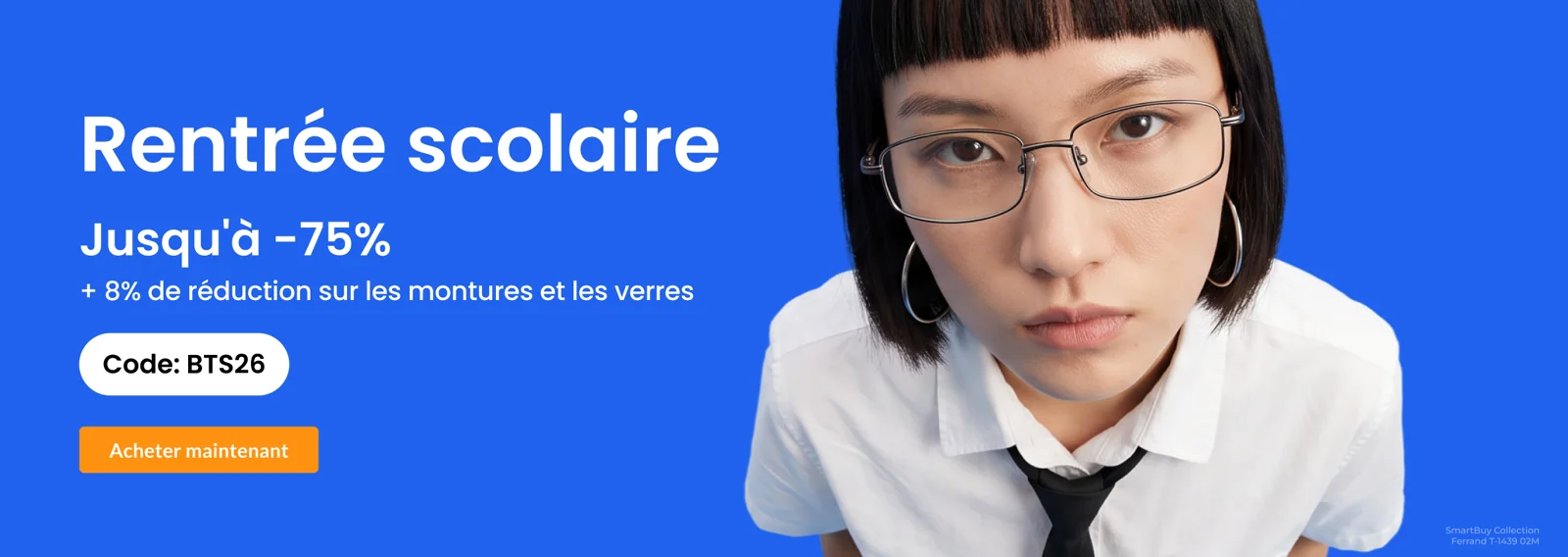 Preuve du coupon - SmartBuyGlasses - Code promo SmartBuyGlasses : [[8% de réduction]] sur montures et verres, rentrée scolaire, jusqu'à 75% de remise