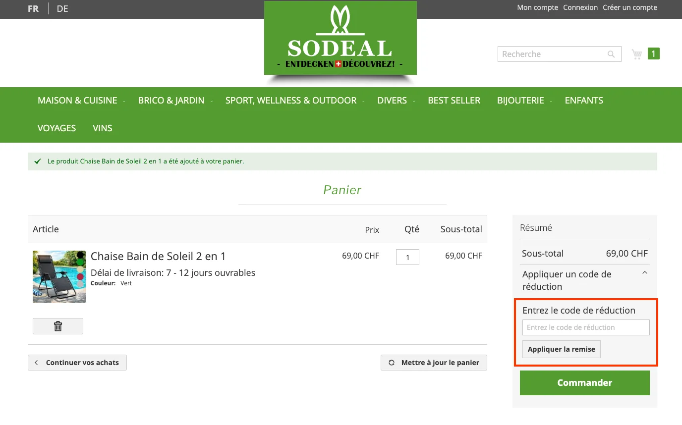 Comment utiliser le code promo ? - SoDeal