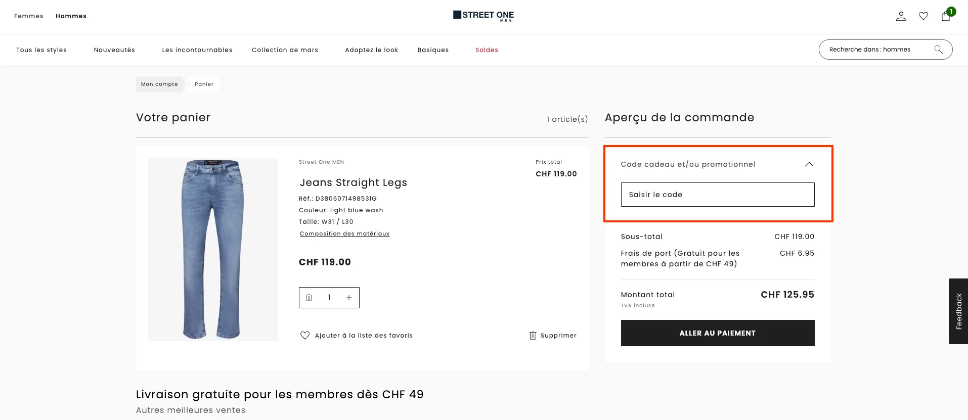 Comment utiliser le code promo ? - Street One