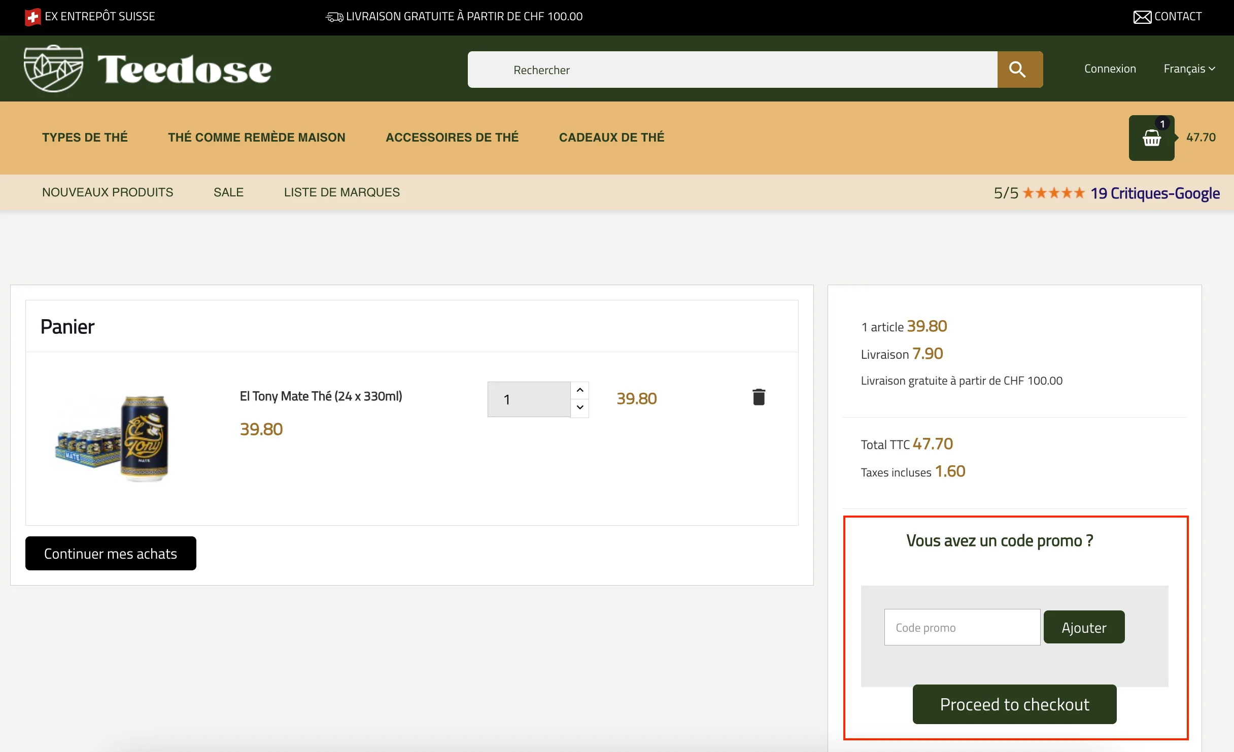 Comment utiliser le code promo ? - teedose