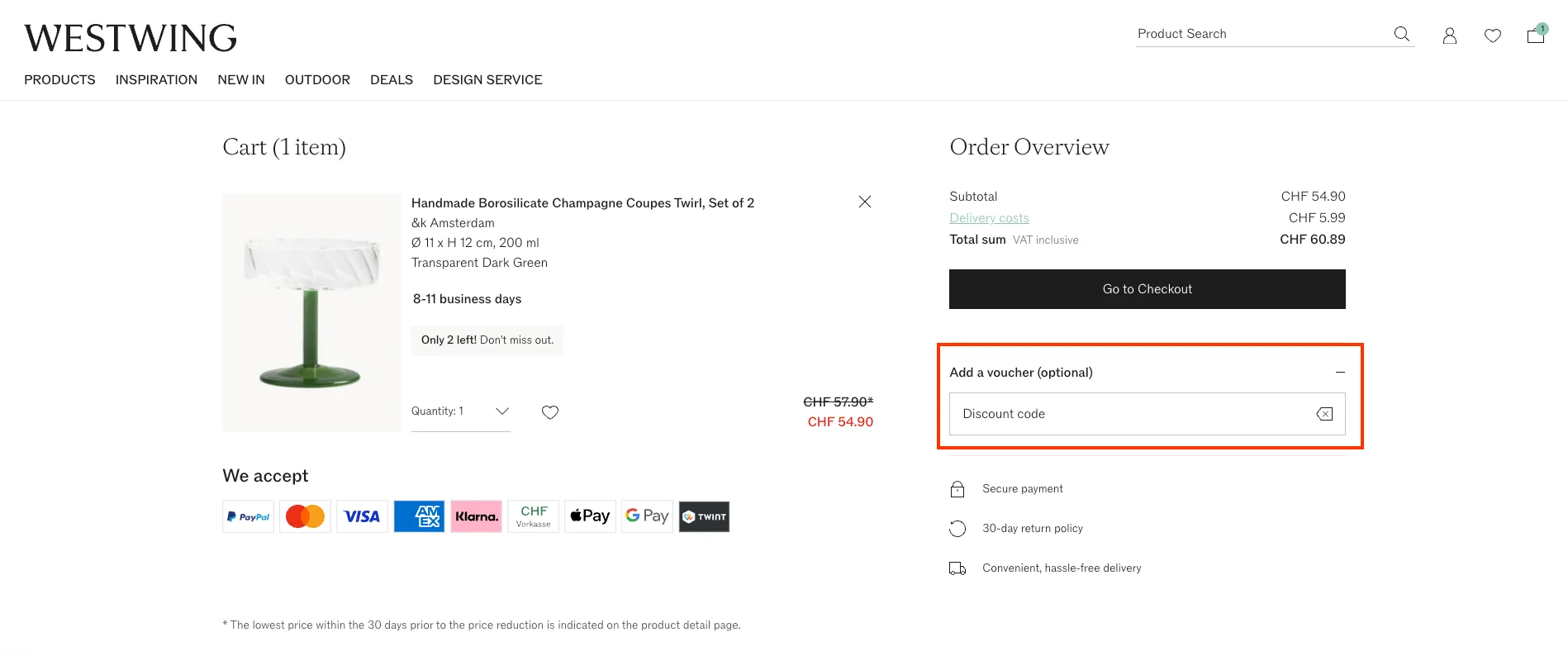 Comment utiliser le code promo ? - Westwing