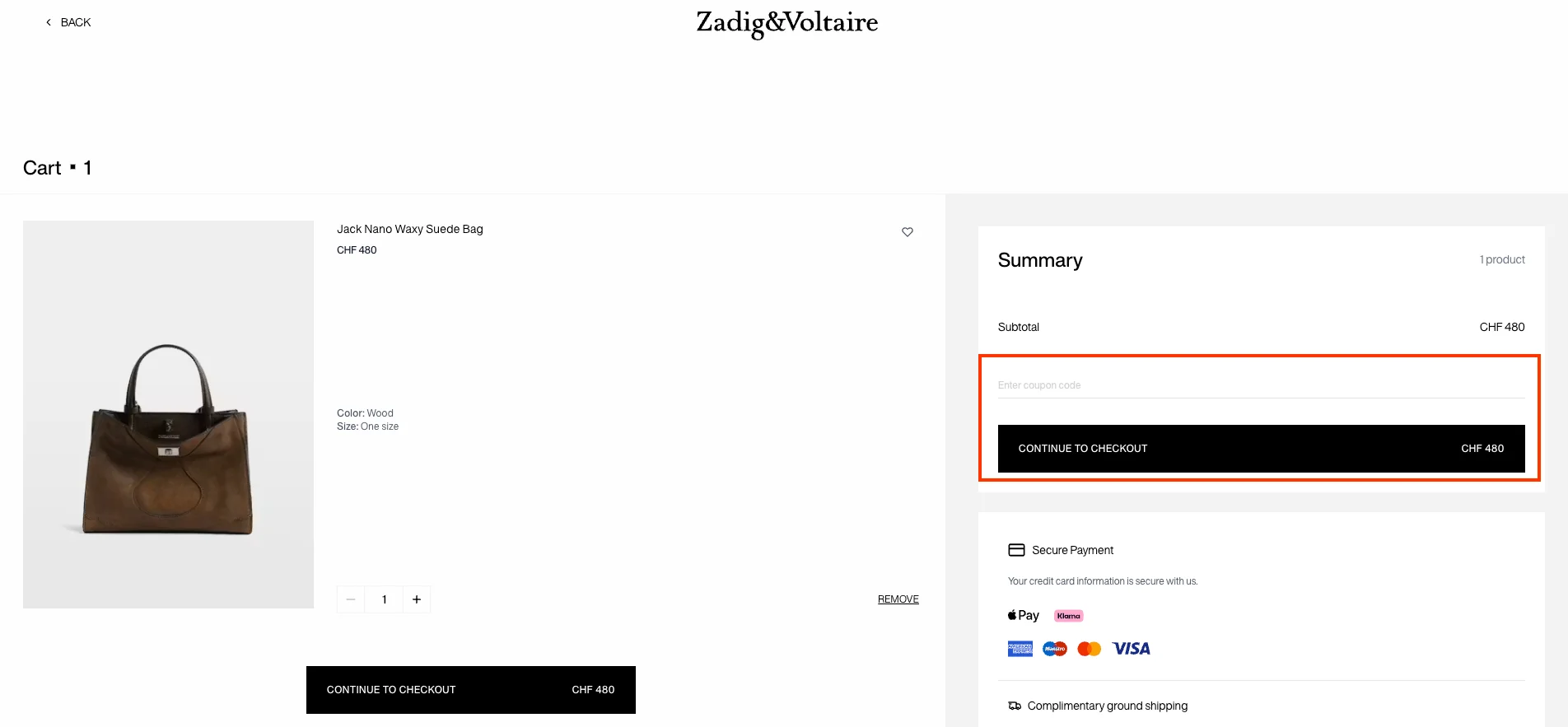 Comment utiliser le code promo ? - Zadig et voltaire