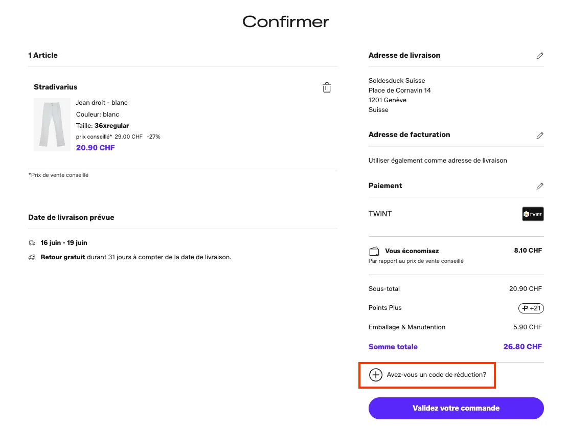 Comment utiliser le code promo ? - Lounge by Zalando