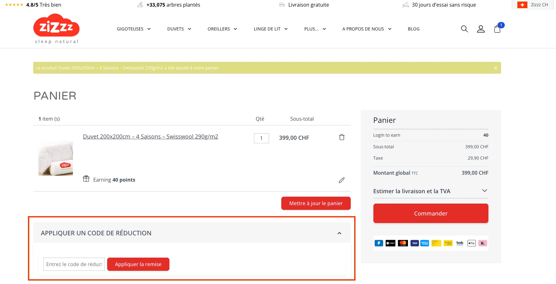 Comment utiliser le code promo ? - Zizzz